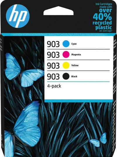 HP 903 4er-Pack Nachfülltinte (für HP, x, Instant Ink)