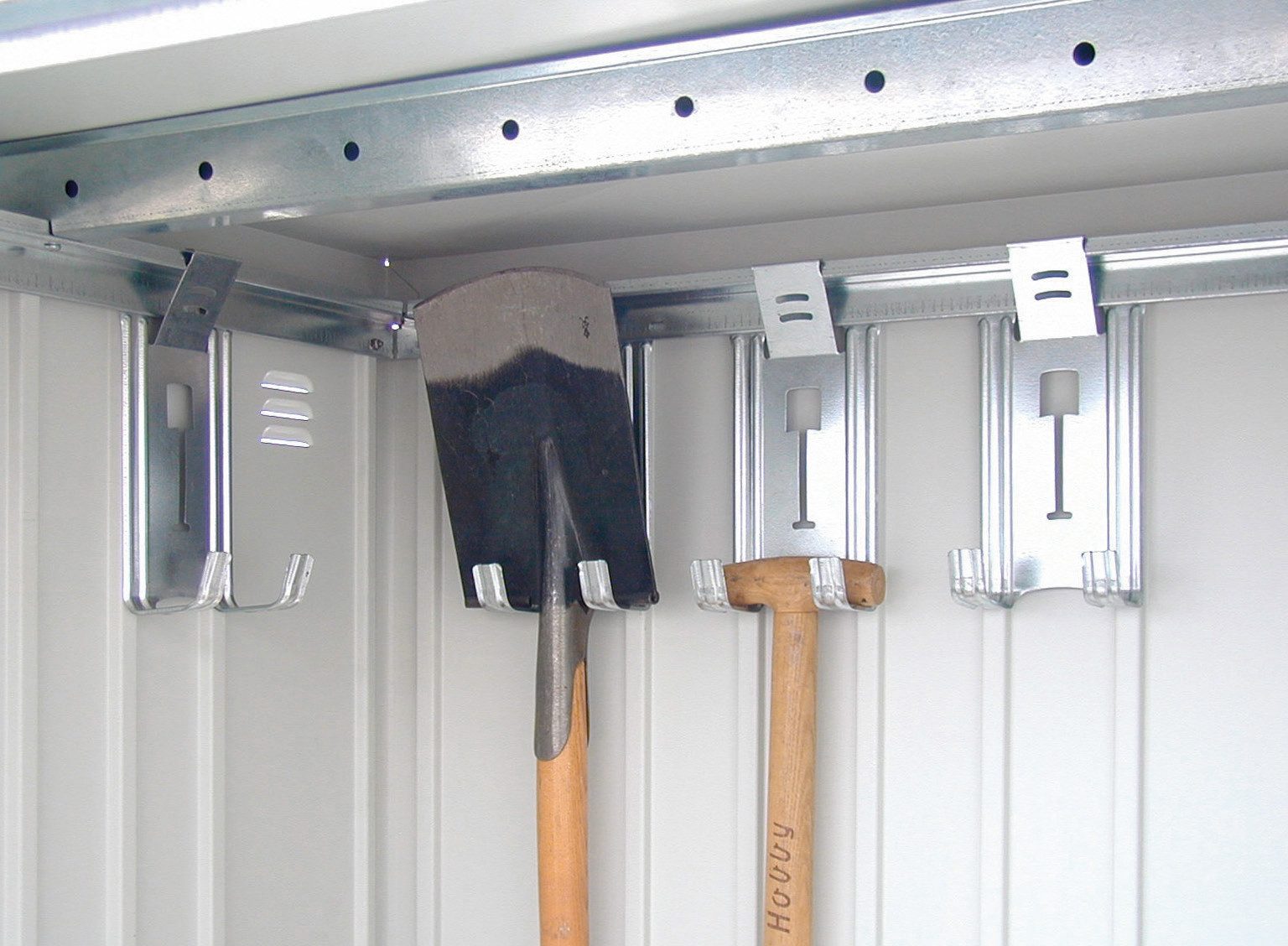 Biohort Wandhalterung für Geräte passend zu Gerätehaus, Geräteschrank, (4-Stk.-Packung)