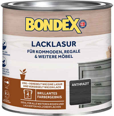 Bondex Holzschutzlasur LACKLASUR, Weiß, 0,375 Liter Inhalt