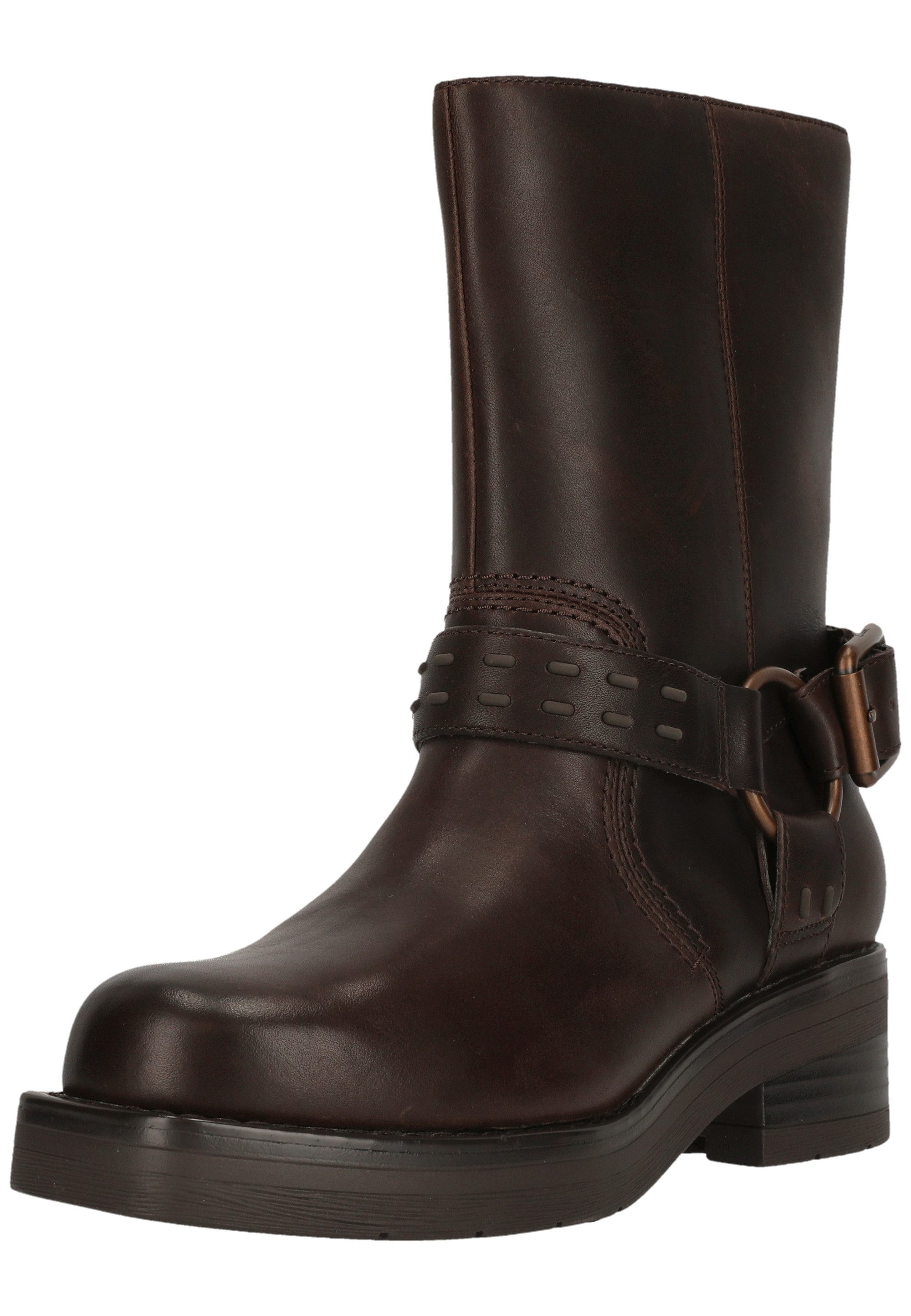 Clarks Rebelle Up Stiefelette mit markanter Clarks-Logo-Schnalle