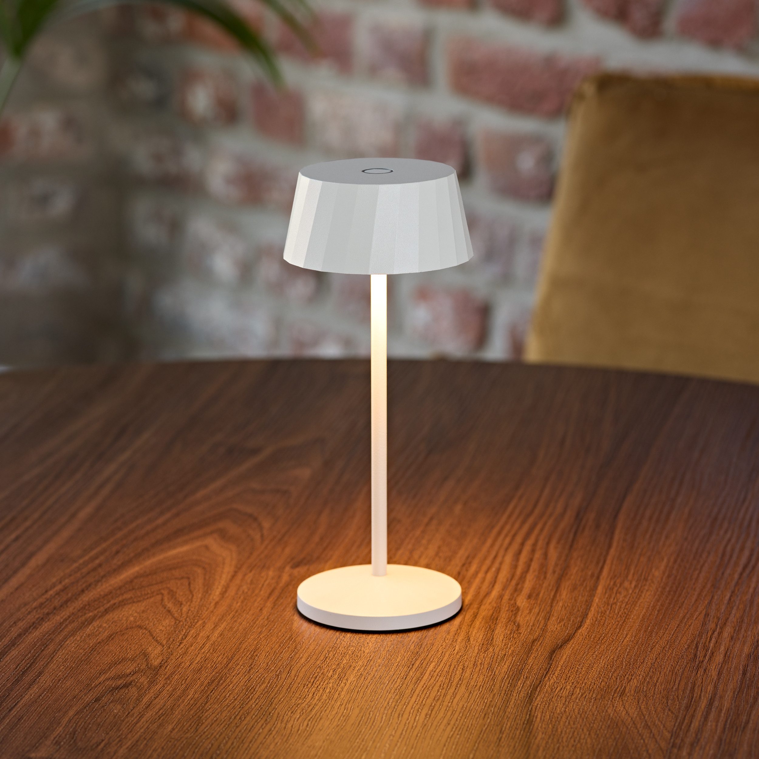 SIGOR LED Tischleuchte Akku-Tischleuchte, LED fest integriert, Warmweiß