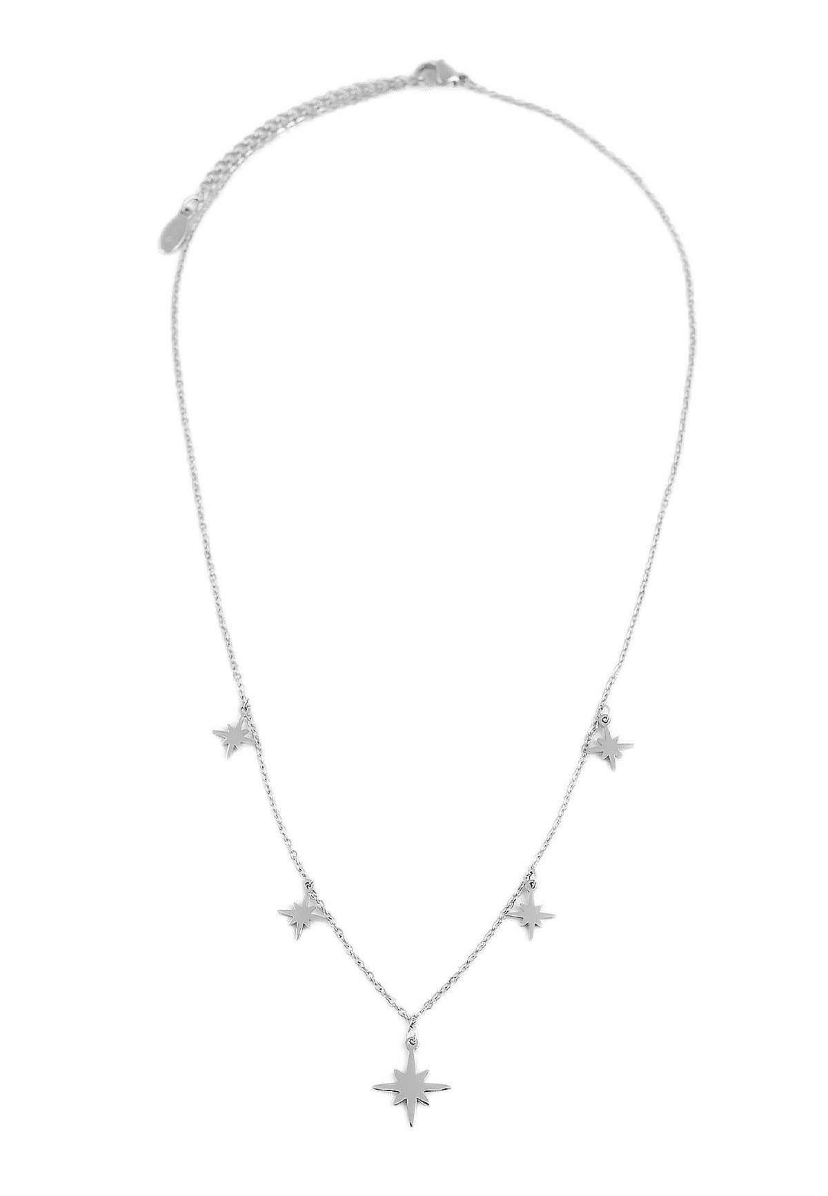 Nord Anhänger Halskette 3031 Silber mit ANELY Kette in (1-tlg), aus Edelstahl Anhänger Polar Sterne