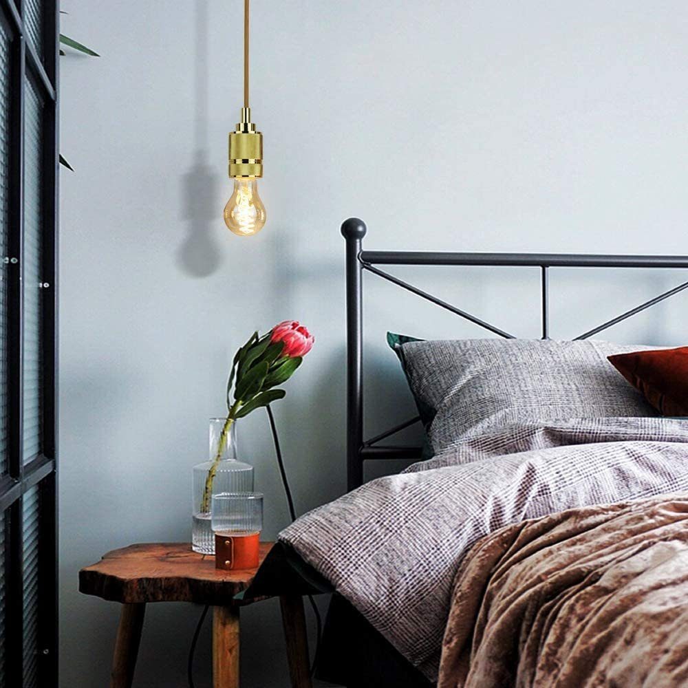 ZMH LED-Leuchtmittel Edison Vintage Glühbirne 4W Glühlampe A60 Antike Bulb Ideal Nostalgie, E27, 3 St., Warmweiß, Warmweiß