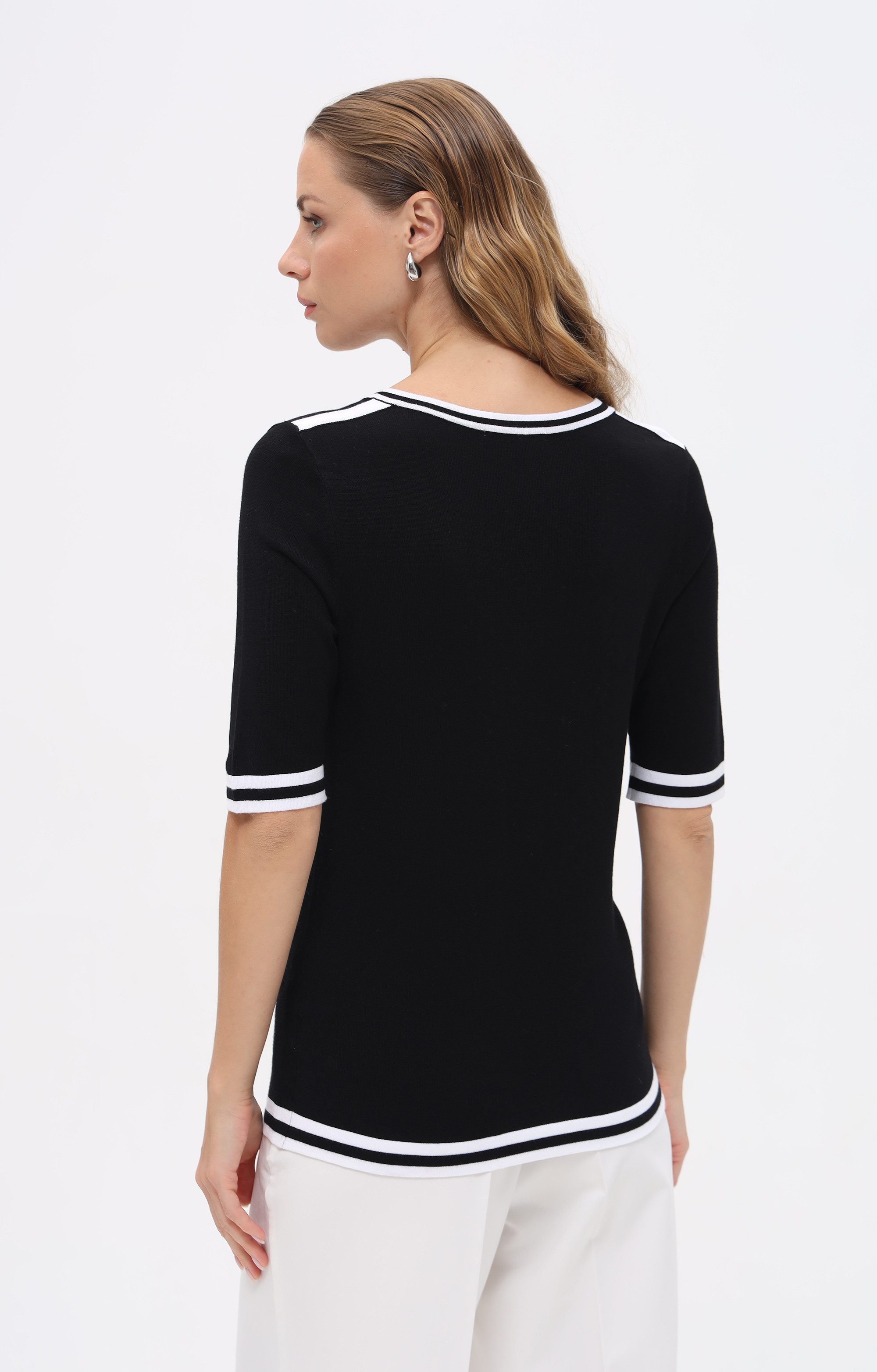 Passioni T-Shirt mit Kreismuster aus Strass