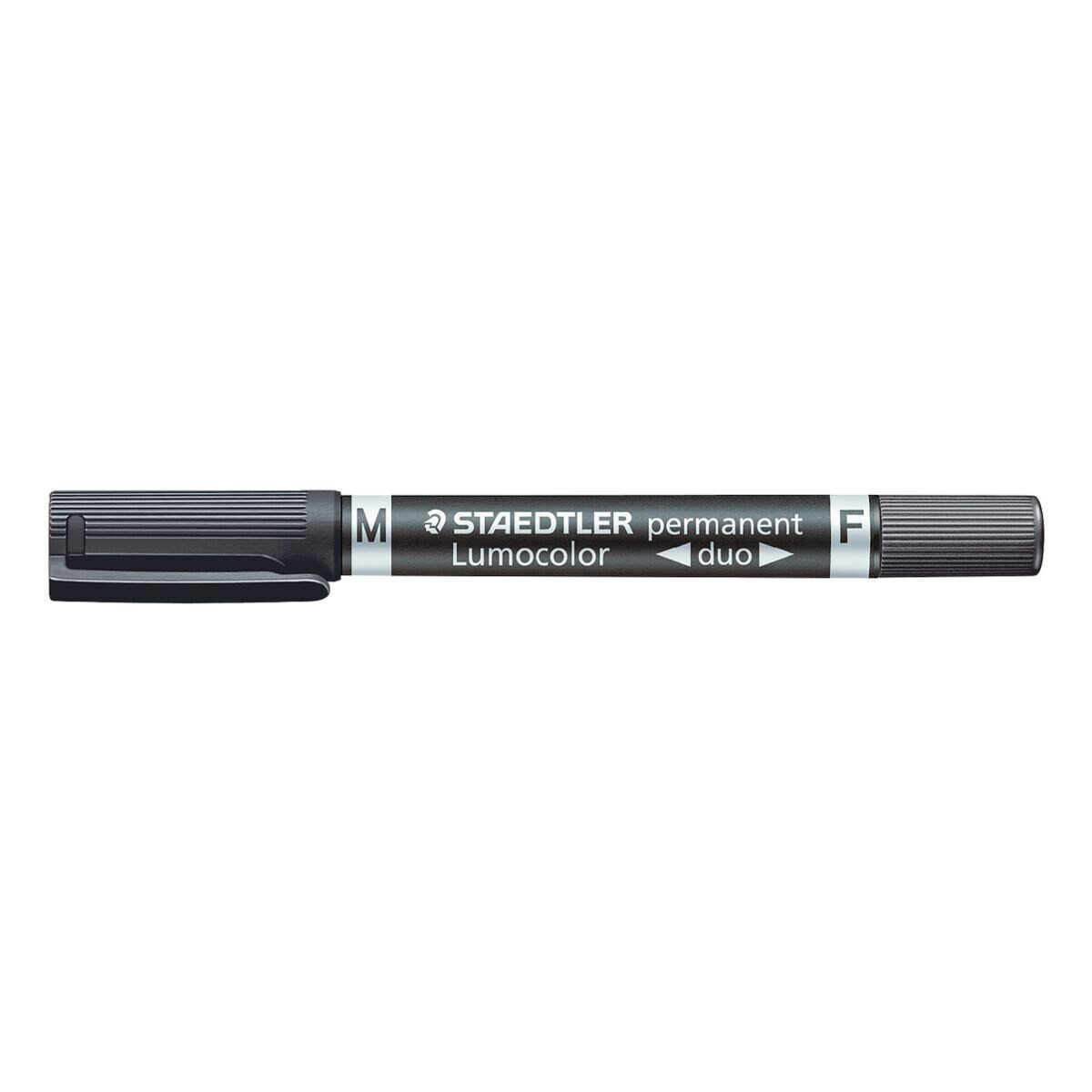 STAEDTLER Permanentmarker Lumocolor permanent duo, (1-tlg), mit zwei unterschiedlichen Strichstärken