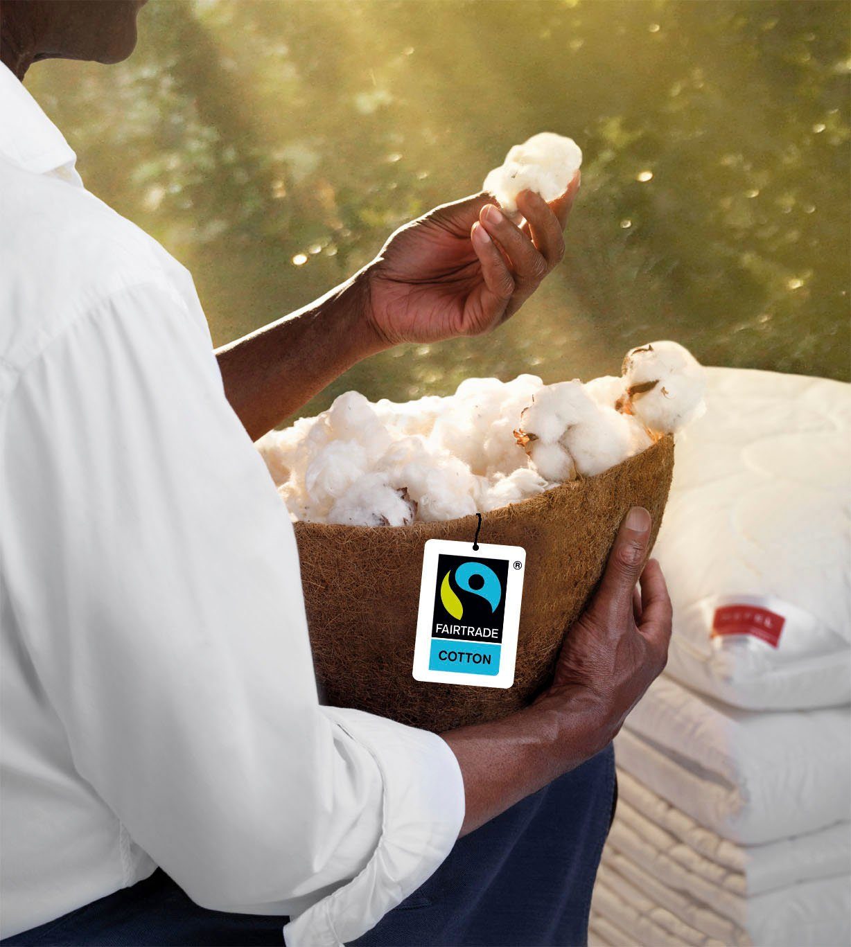 Hefel Naturfaserkopfkissen Klima Control Fair