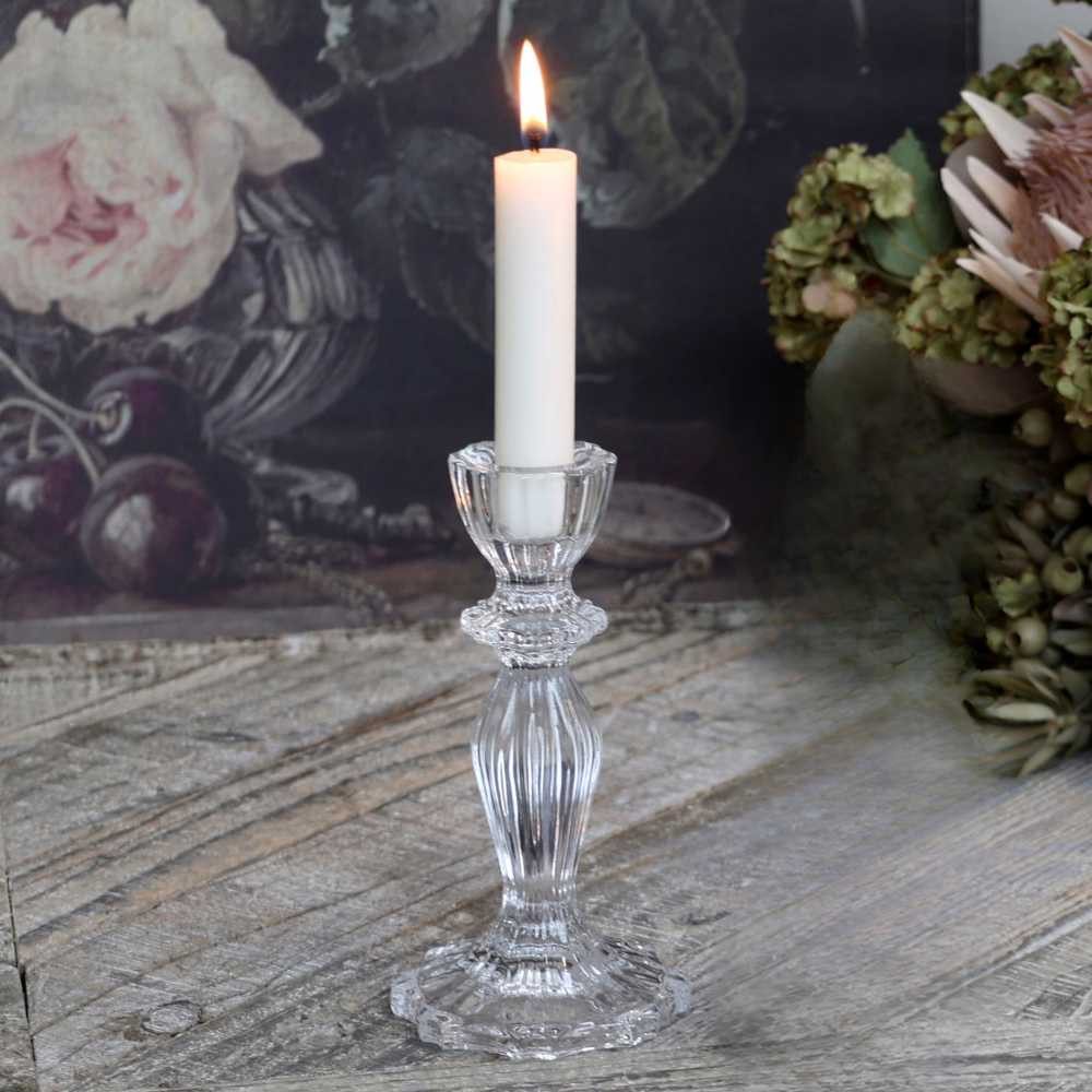 Chic Antique Kerzenhalter Chic Antique Kerzenhalter mit Spitzenkante Glas 1 günstig online kaufen