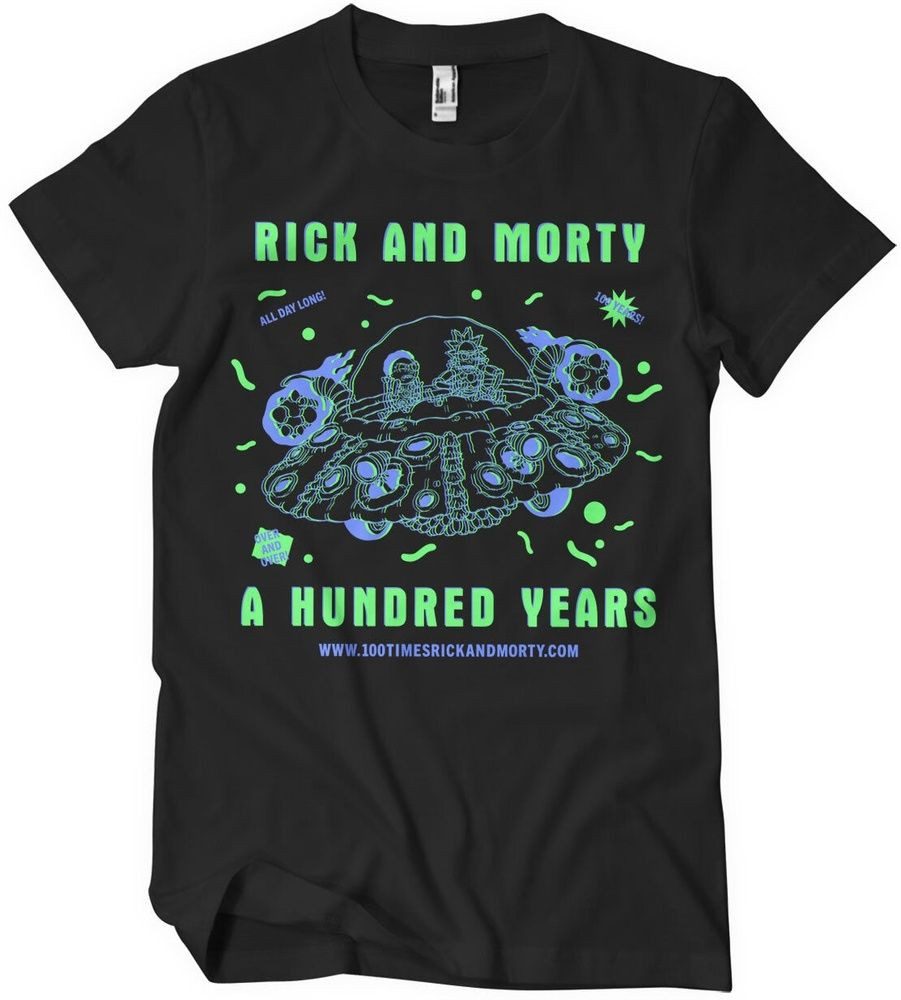 Rick and Morty T-Shirt A Hundred Years Big Tall T-Shirt