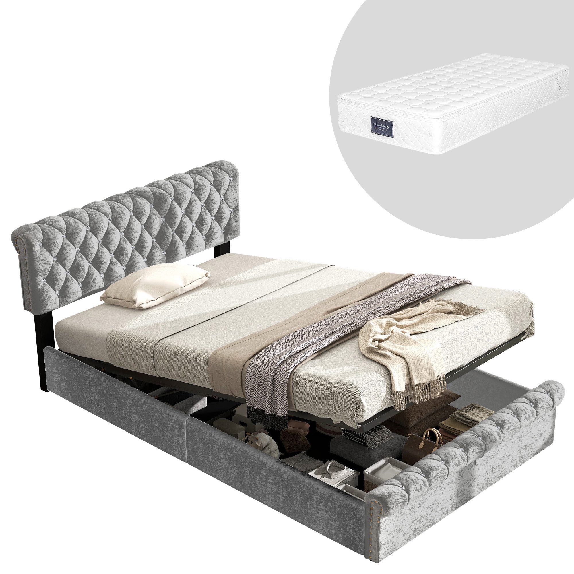 HAUSS SPOLE Polsterbett 90x200 cm mit günstig online kaufen