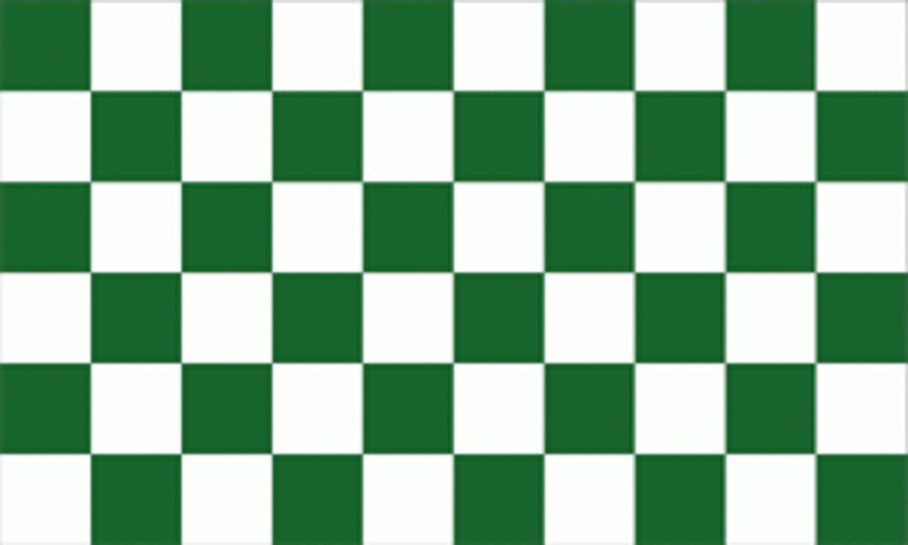 80 g/m² Flagge Grün Weiß Karo flaggenmeer