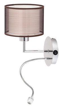 Rabalux LED Wandleuchte "Anastasia" Metall, braun, 1W, E27, neutralweiß, 85lm, braun, 4000K, mit Leuchtmittel, neutralweiß