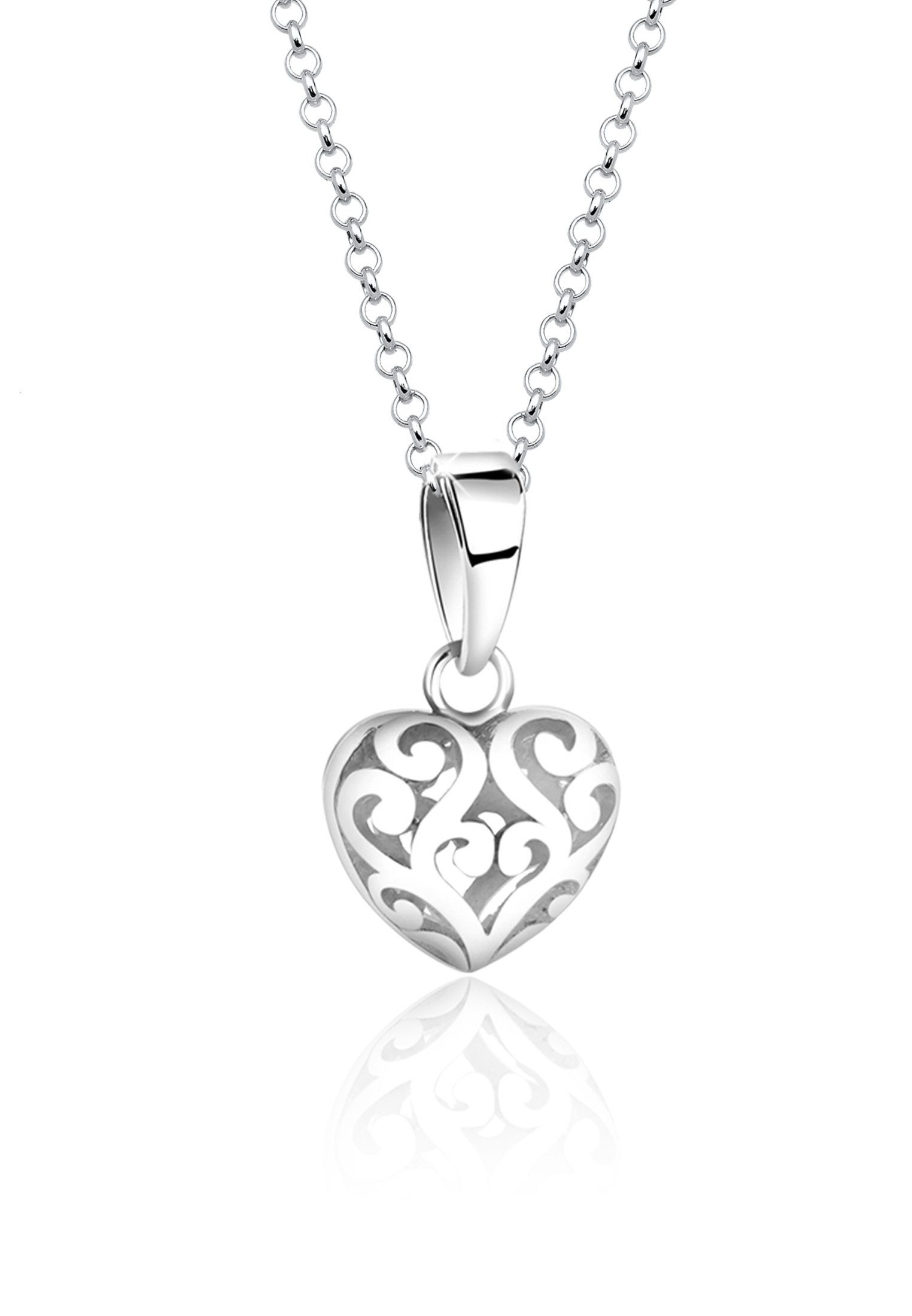 Kette Love Liebe Nenalina 925 Silber Anhänger Ornament mit Anhänger Herz