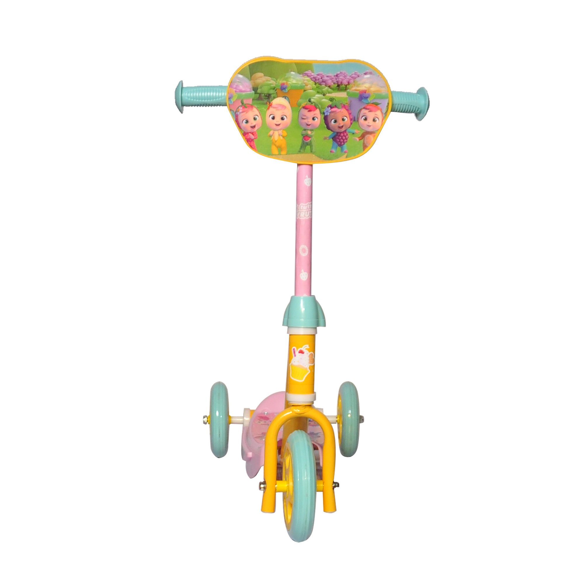 TPFSports Dreiradscooter Cry Babies Roller mit für zusammengebaut mit rutschfeste Dreiradscooter Kinder - Kunststoffreifen (neutraler Sicherheitsgriffe), Dreiradscooter 85% Kinder zu 3 Räder