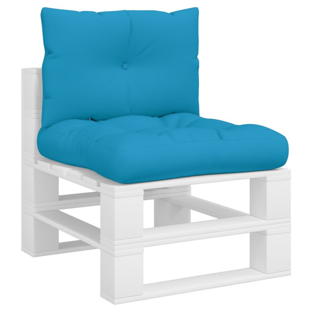 vidaXL Sitzauflage Palettenkissen 2 Stk. Blau günstig online kaufen