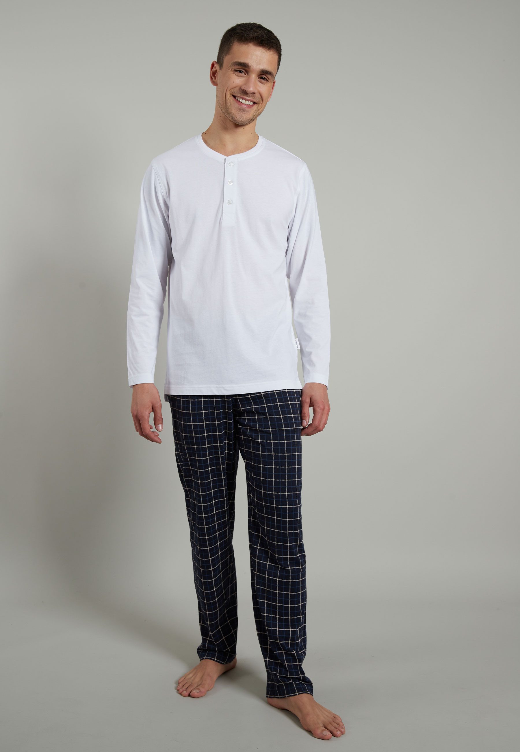 CECEBA Pyjamaoberteil Houston 31237 Button Long günstig online kaufen