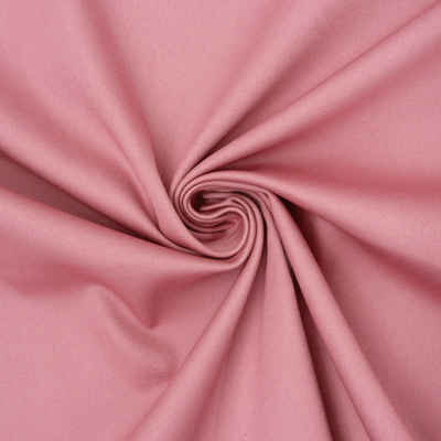 SCHÖNER LEBEN. Stoff Baumwolle Stoff Meterware Satin Spandex rosa 1,45m Breite