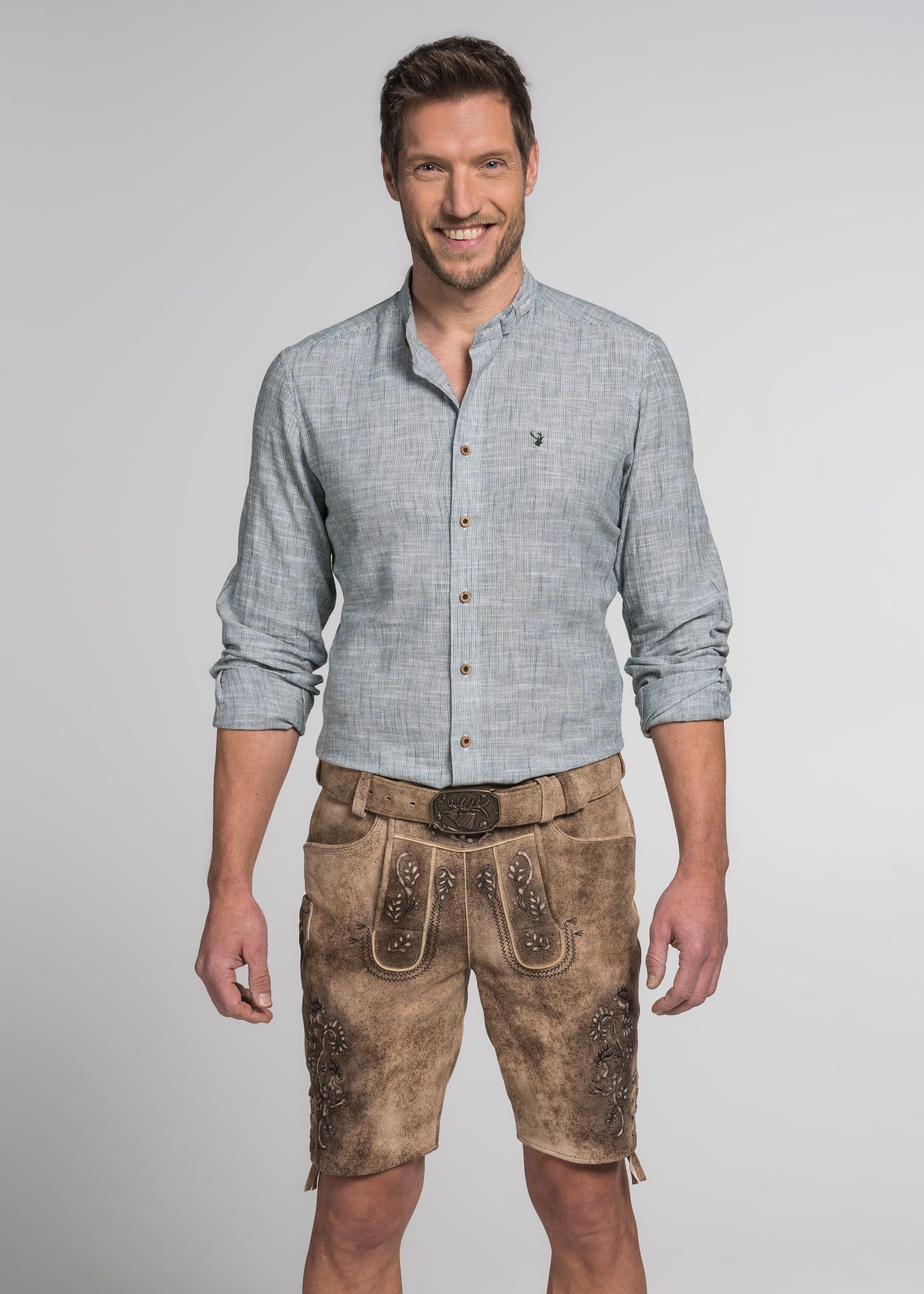 Spieth & Wensky Shorts Andro (1-tlg) mit Schnürung auf den Beinen