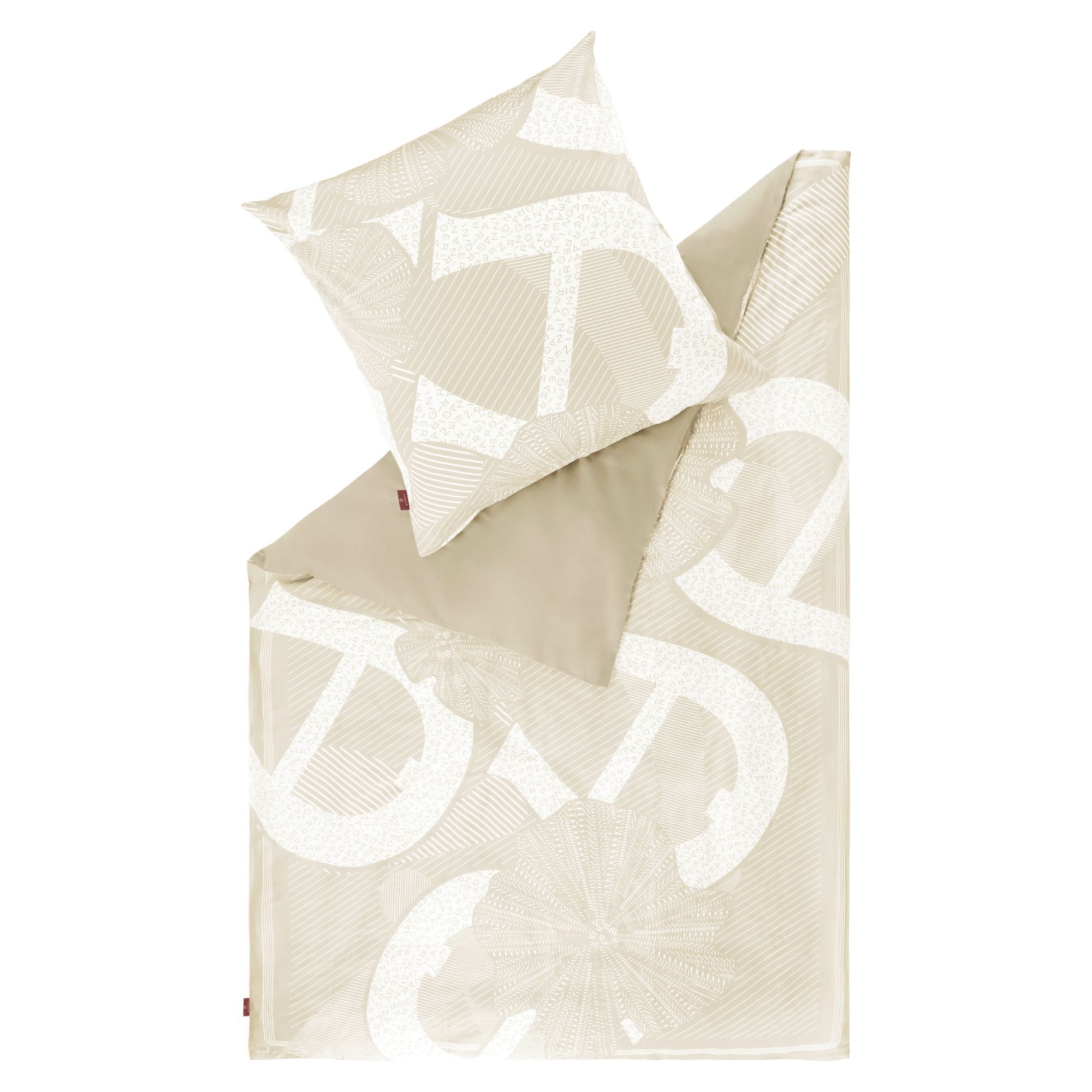 AIGNER Bettwäsche DENA Satin Bettwäsche, Baumwolle, 1 teilig, 135 x 200 cm in Beige