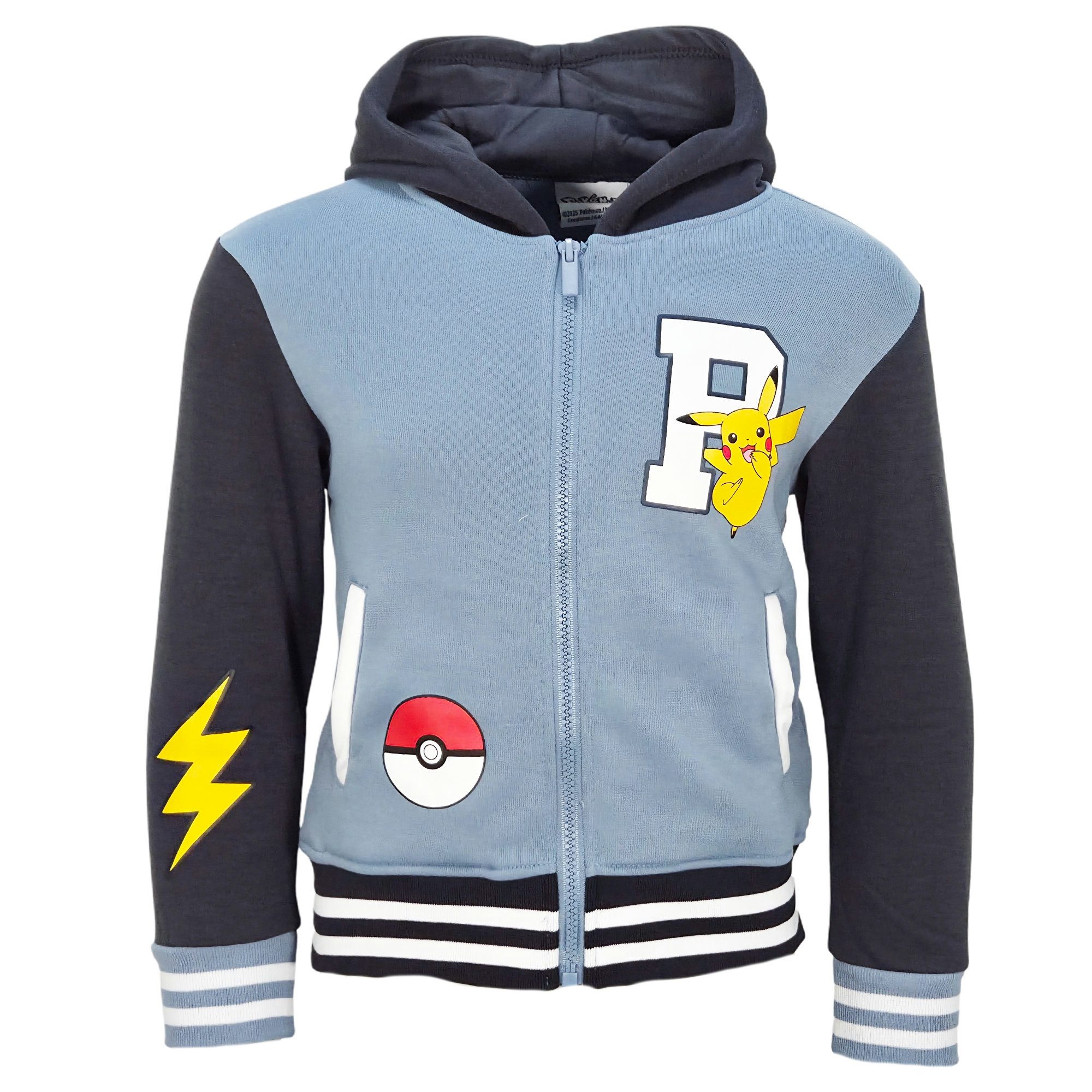POKÉMON Kapuzenpullover Pokemon Pikachu Kinder Jungen Hoodie Jacke Gr. 98 bis 128