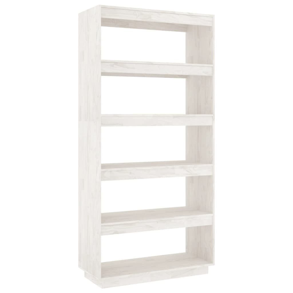 furnicato Bücherregal Bücherregal/Raumteiler Weiß 80x35x167 cm günstig online kaufen