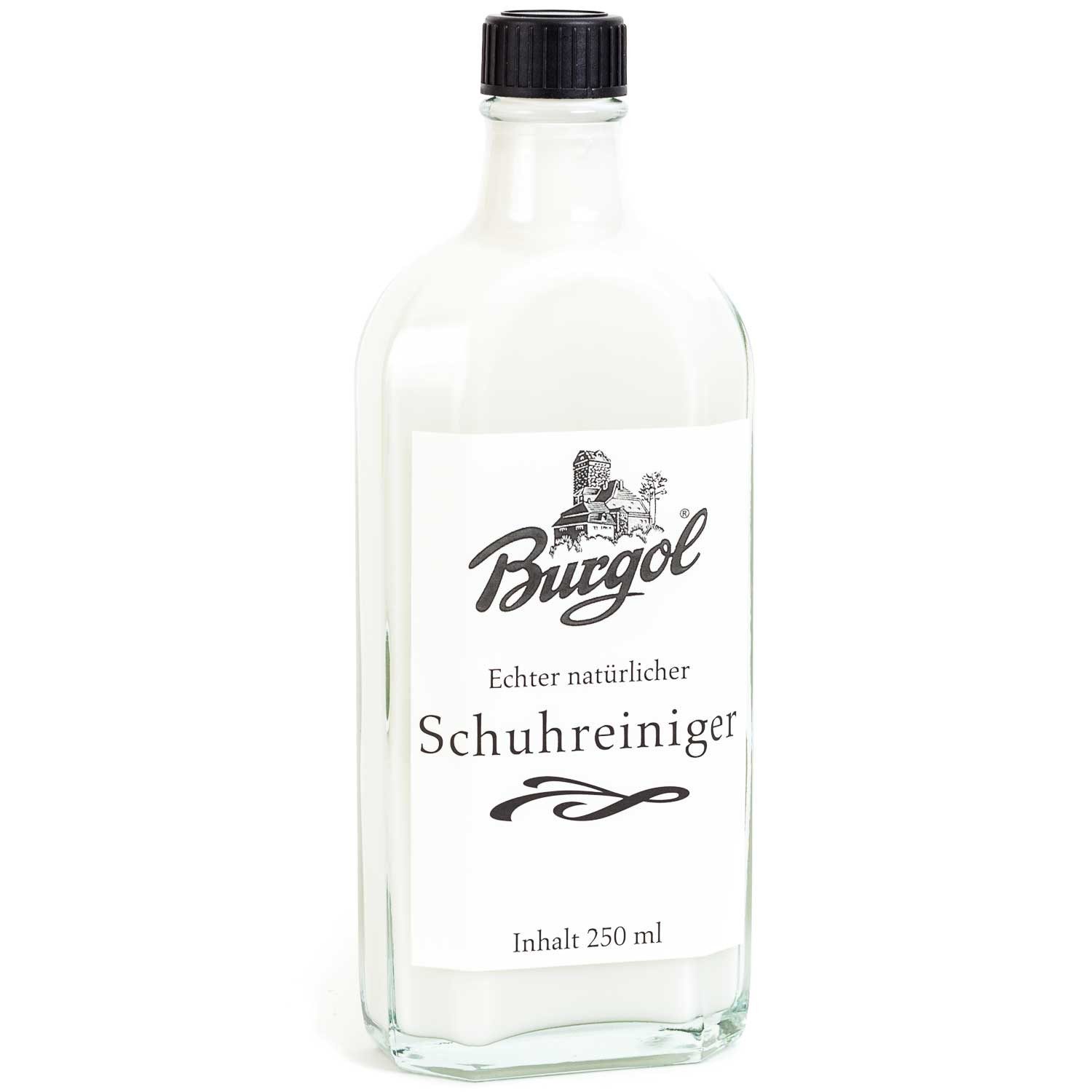 Hebold Schuhpflegeset Schuhreiniger mit Burgol Schuhreiniger Mikrofasertuch Schuhcreme
