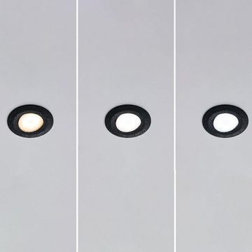 Paulmann LED Einbauleuchte LED Einbaustrahler Calla in Schwarz-matt 3x 5,5W 1290lm IP65, keine Angabe, Leuchtmittel enthalten: Ja, fest verbaut, LED, warmweiss, Einbaustrahler, Einbauleuchte