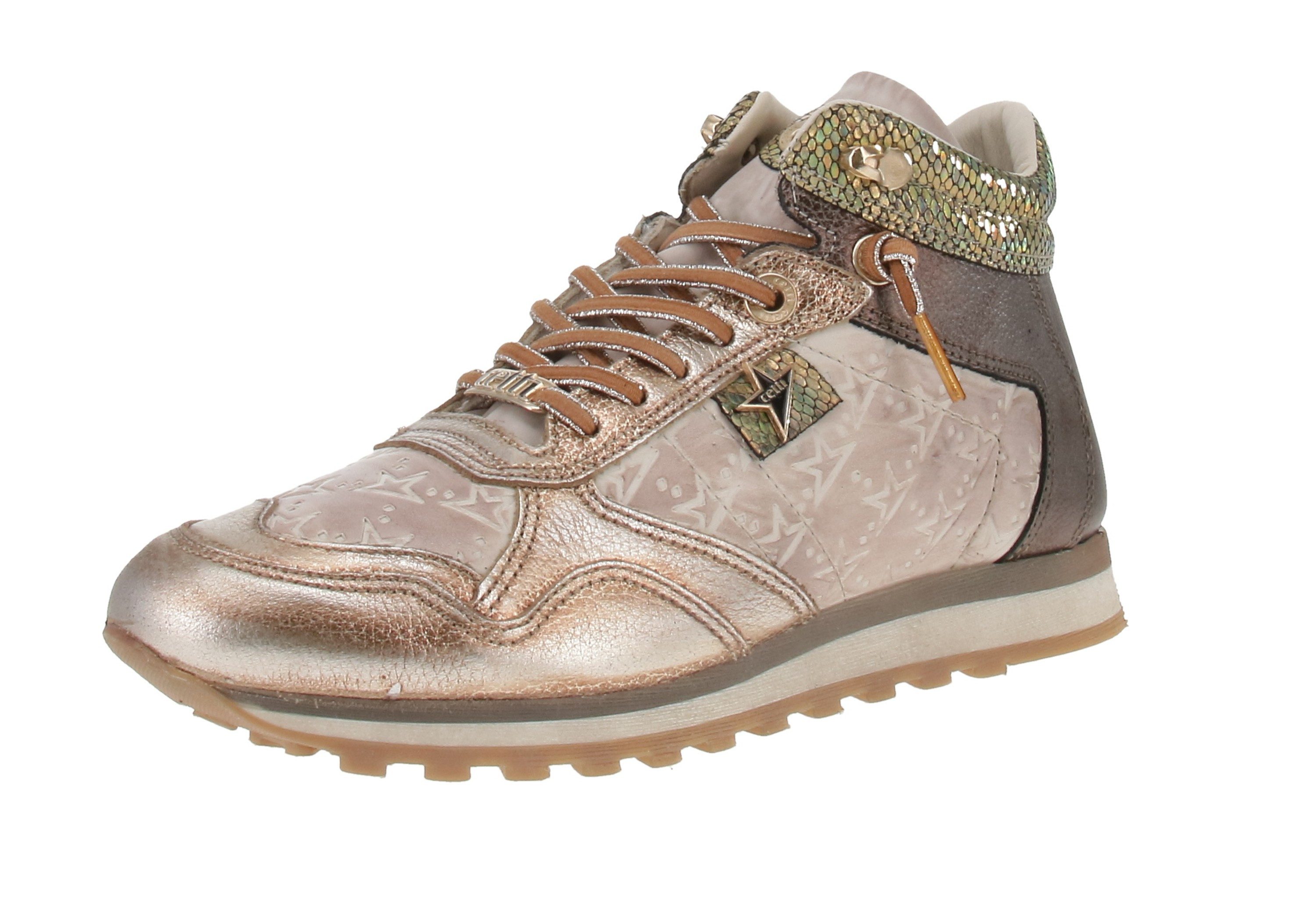 Cetti Cetti C-1048 SRA INV26 - Damen Sneaker - Used-Metal-Ivory Sneaker günstig online kaufen