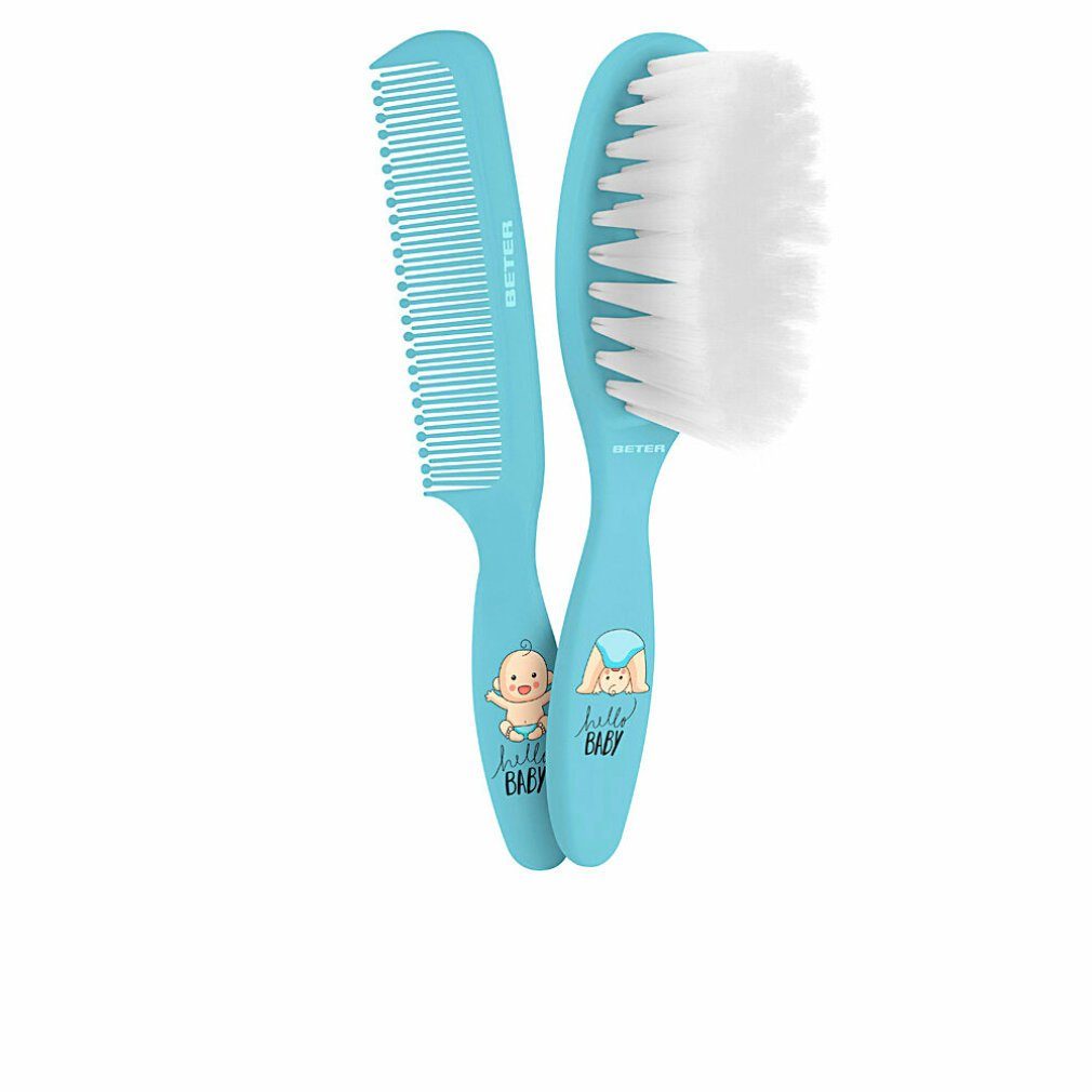 Beter Haarbürste Baby Brush And Comb Set Blue