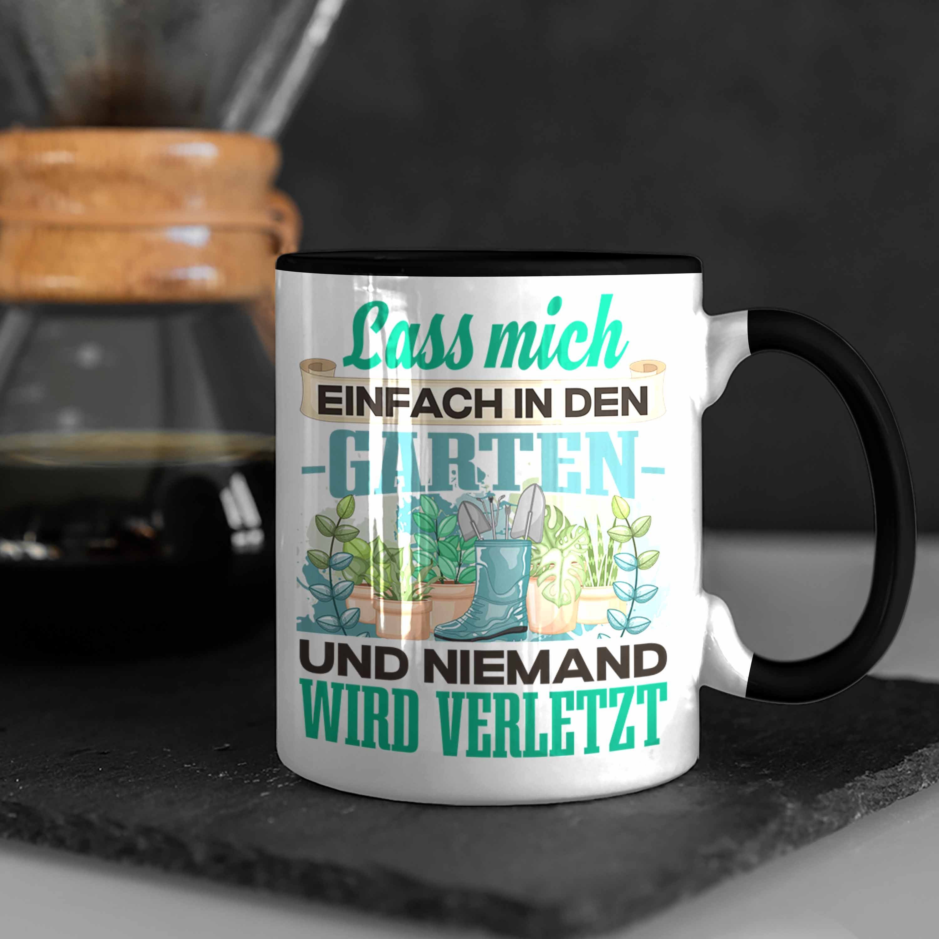 Gärtner Trendation Tasse - Schwarz Geschenk L Hobbygärtner Geschenkidee Trendation Spruch Tasse