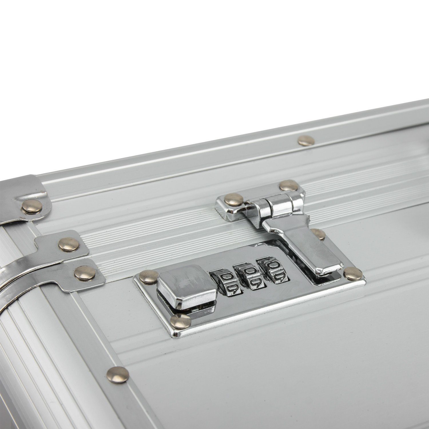 anndora Koffer Alu Fotokoffer Businesskoffer, mit Moosgummi ausgekleidet - variable Trennwandeinsätze