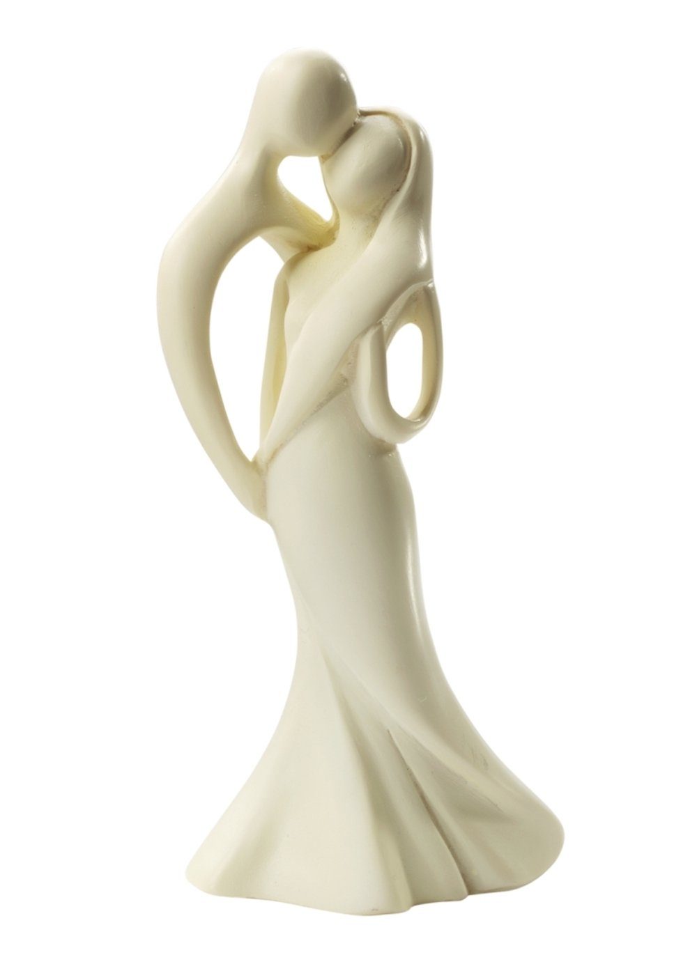 HobbyFun Dekofigur CREApop® Hochzeitspaar, modern II, 10cm, stehend Creme