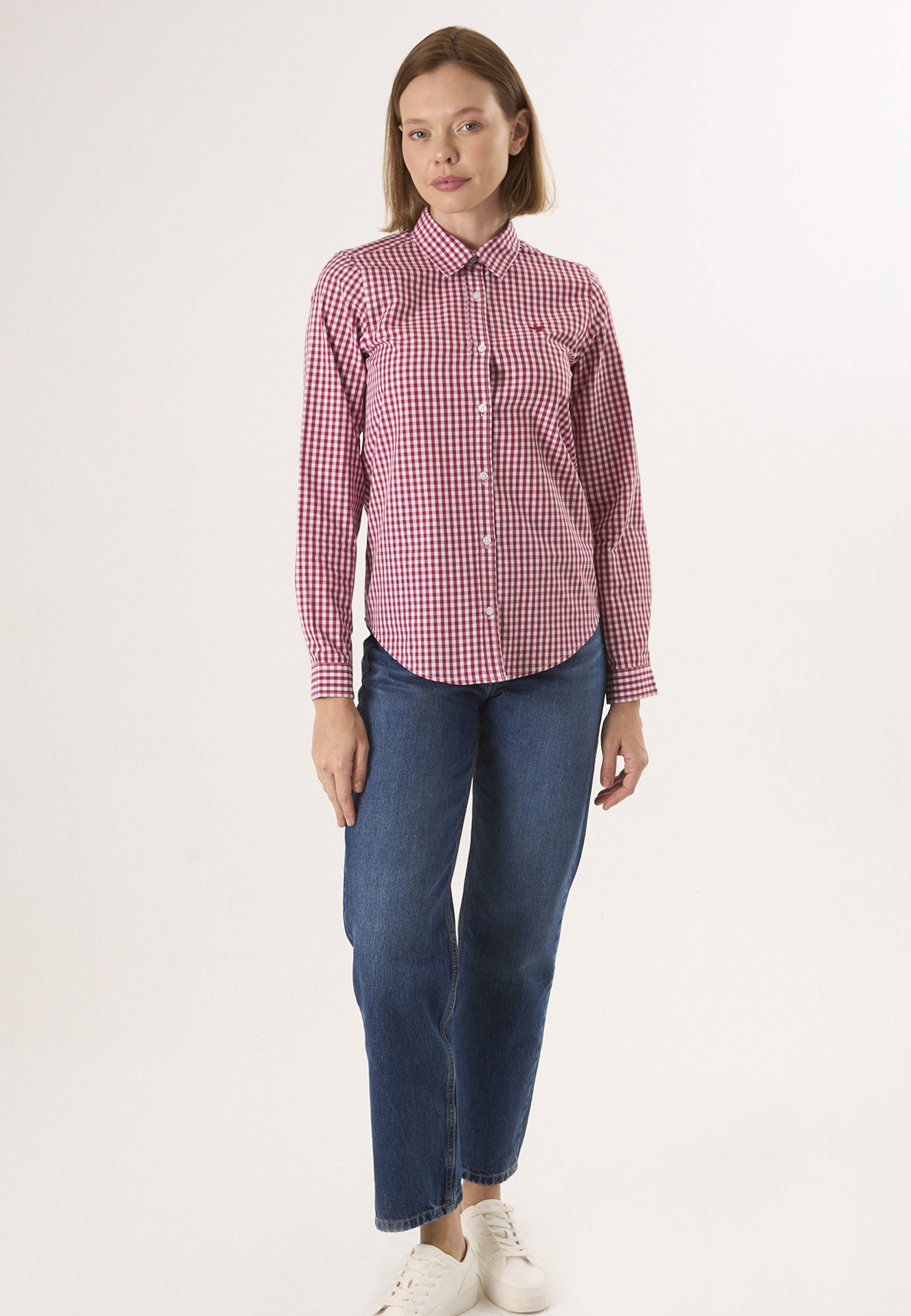 Felix Hardy Hemdbluse Kariertes Langarmhemd