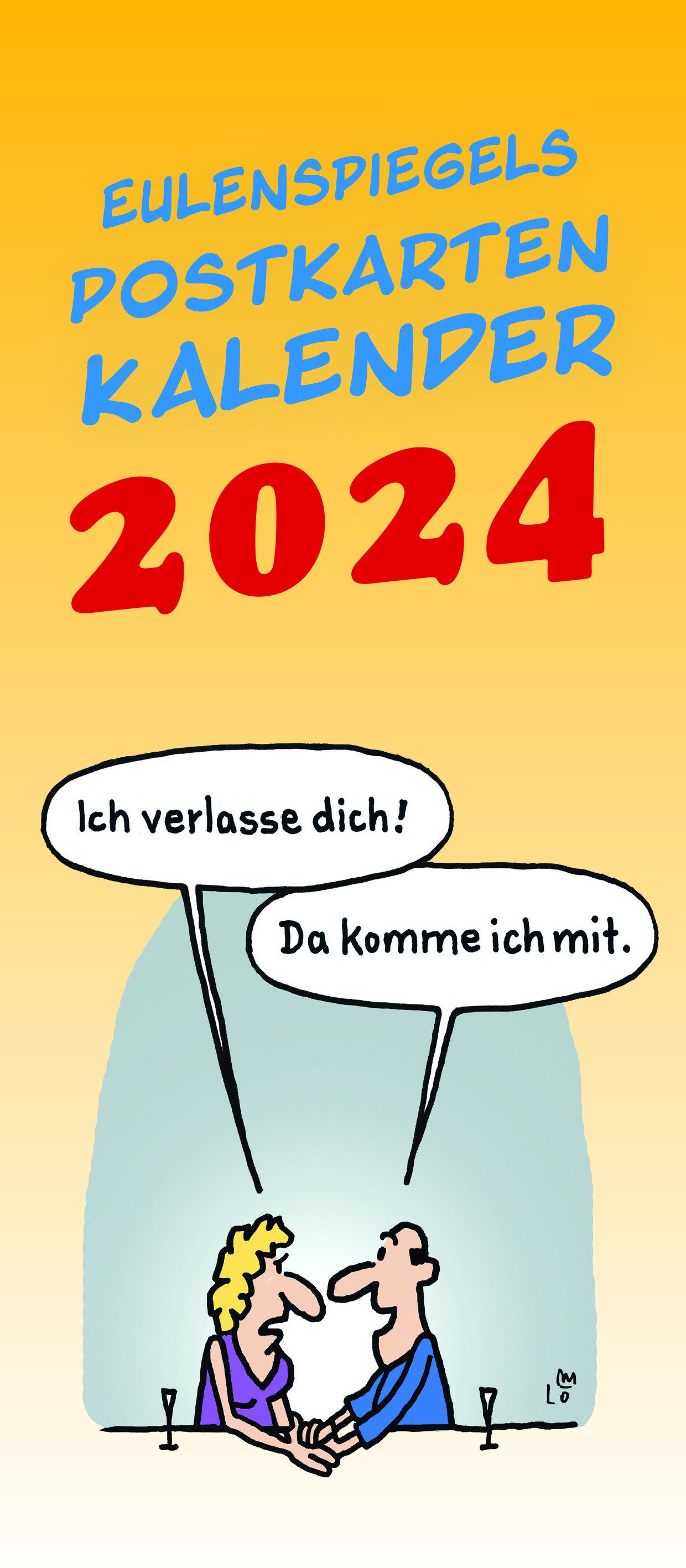 Eulenspiegel Grußkarten Eulenspiegels Postkartenkalender 2024
