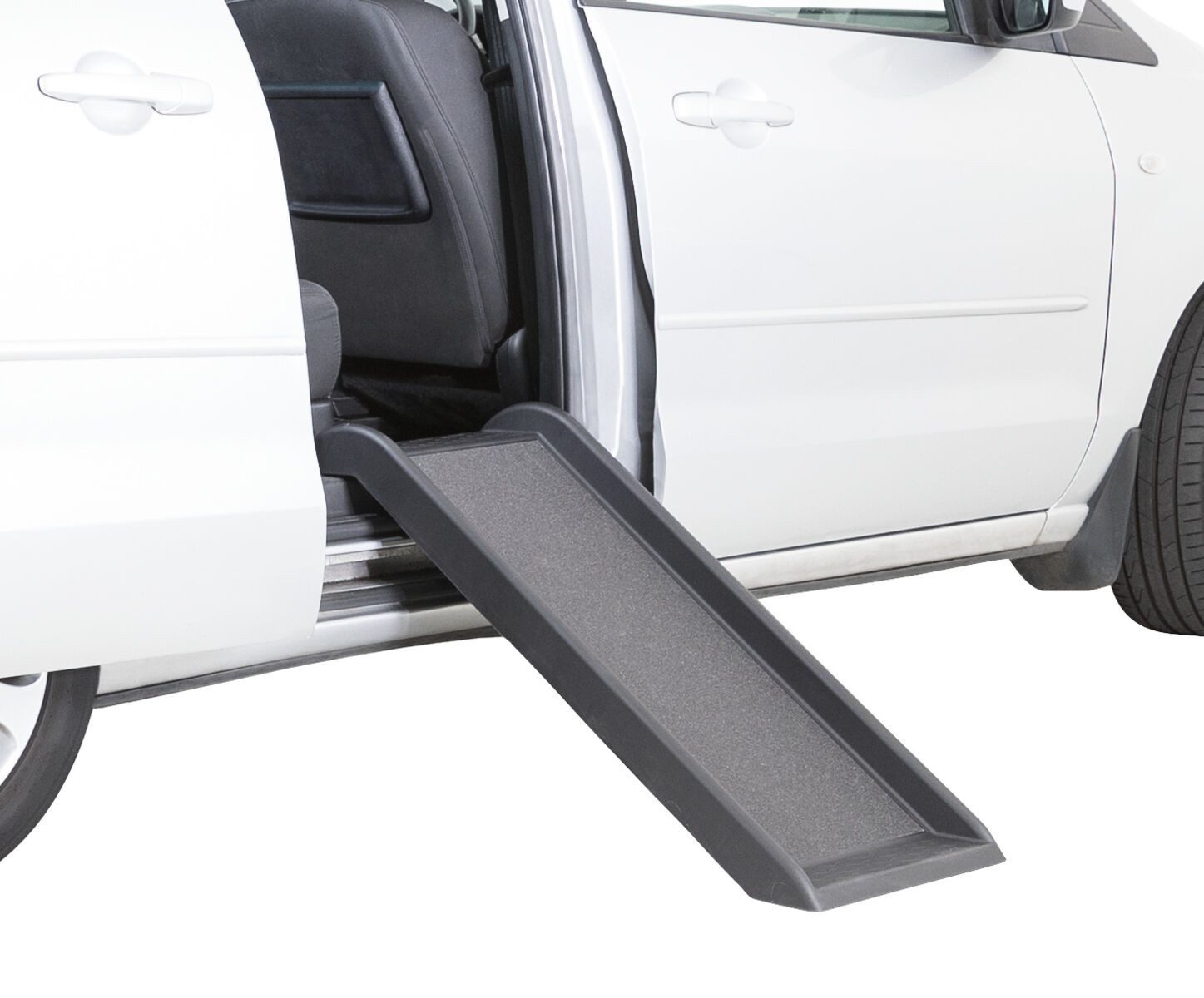 TRIXIE Hunderampe Rampe, Kunststoff/Sandpapier - schwarz - 38 × 100 cm