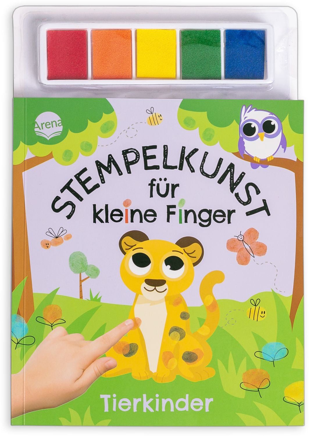 Stempelkunst für kleine Finger. Tierkinder Fingerstempeln für Kinder a / Hinkler, X