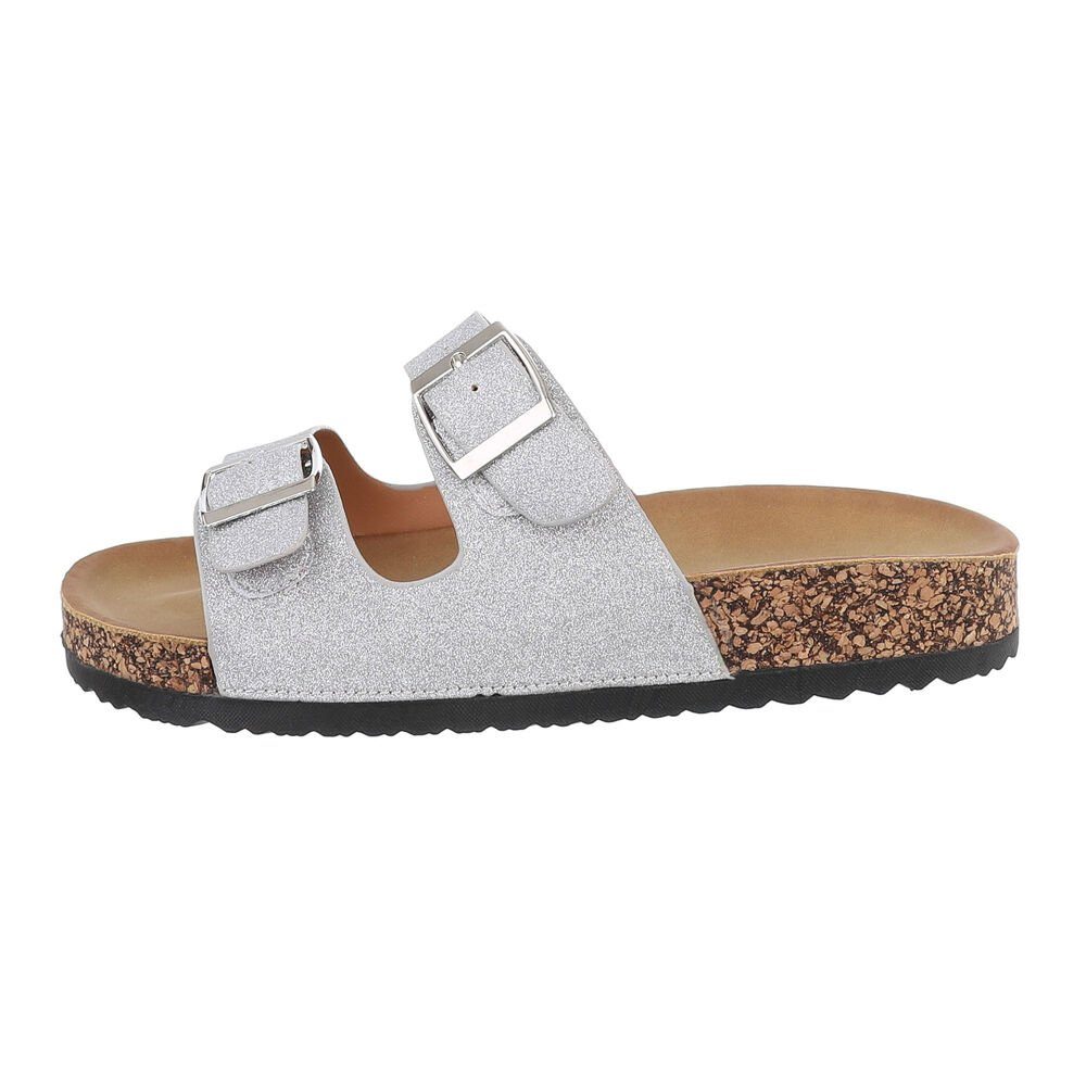 Damen Mules Freizeit Pantolette