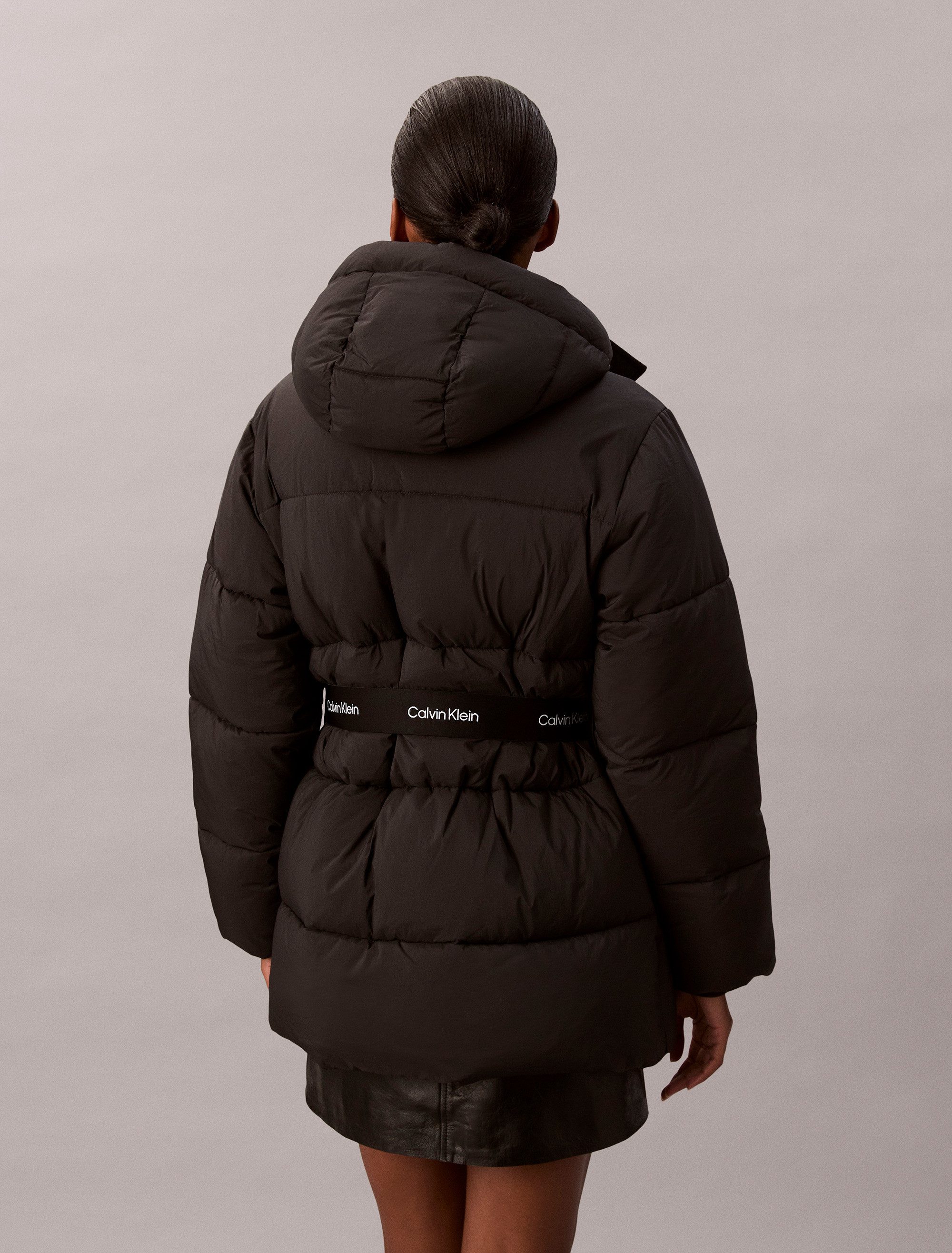 Calvin Klein Jeans Steppjacke BELTED MIDWEIGHT PUFFER Mit Rundhalsausschnit günstig online kaufen