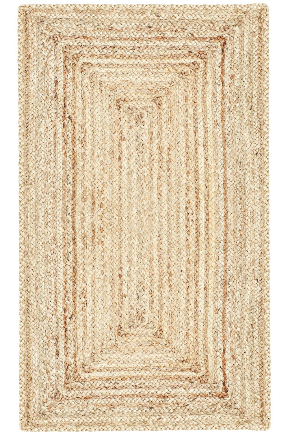 Marrakesch Orient & Mediterran Interior Teppich Jute Flur Läufer Teppich Nora 200 x 80 cm, Handarbeit