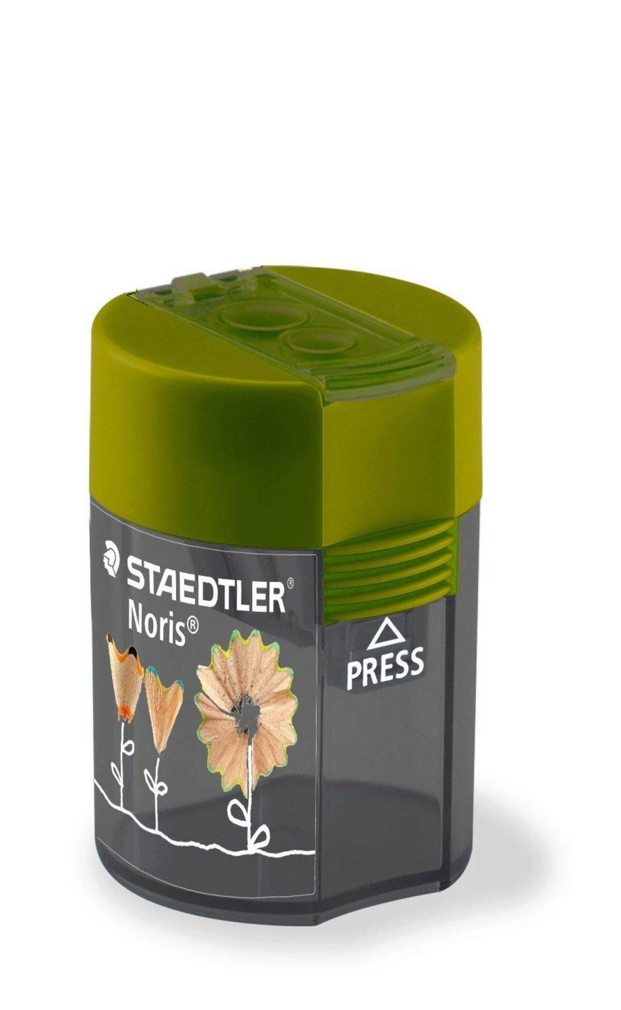 STAEDTLER Schulranzen STAEDTLER Noris 512 Doppelspitzdose rund olivgrün/grau