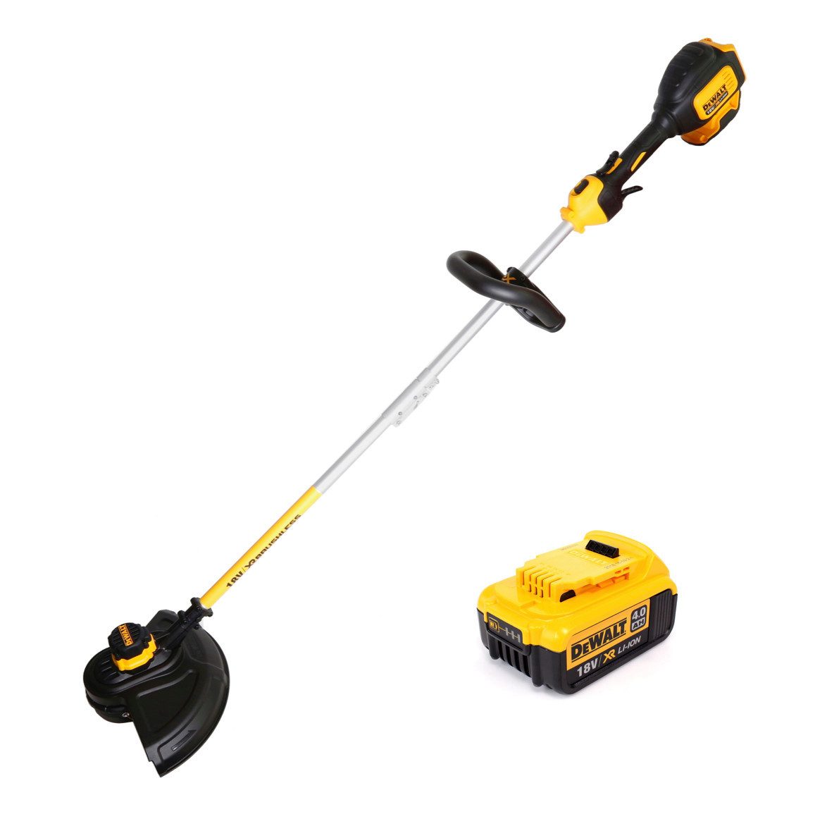 DeWalt Akku-Rasentrimmer DCM 561 PBS 18 V Brushless Li-Ion Akku Rasentrimmer mit geteilter