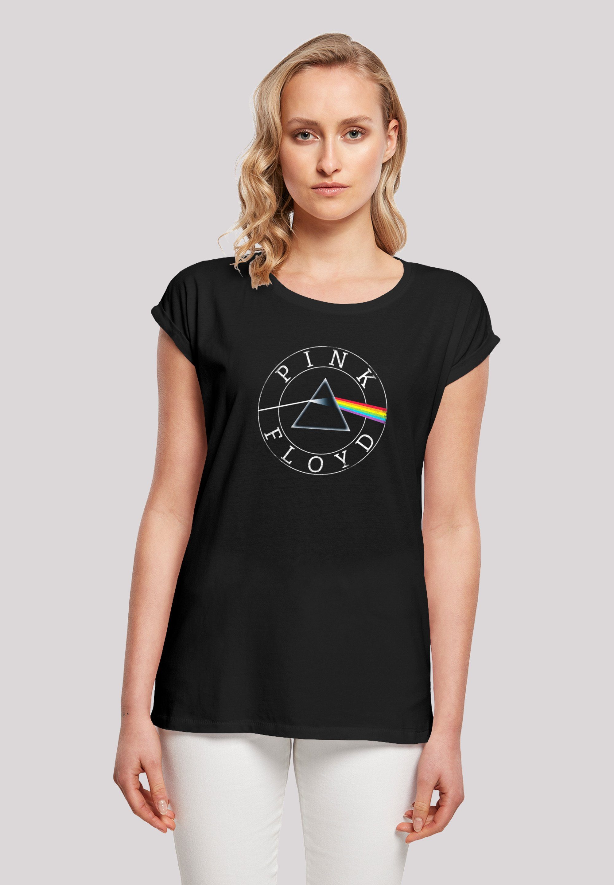 Damen Shirts F4NT4STIC T-Shirt Pink Floyd Vintage Prism Logo Band Shirt Rock Musik
