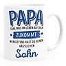 Papa-Sohn weiß