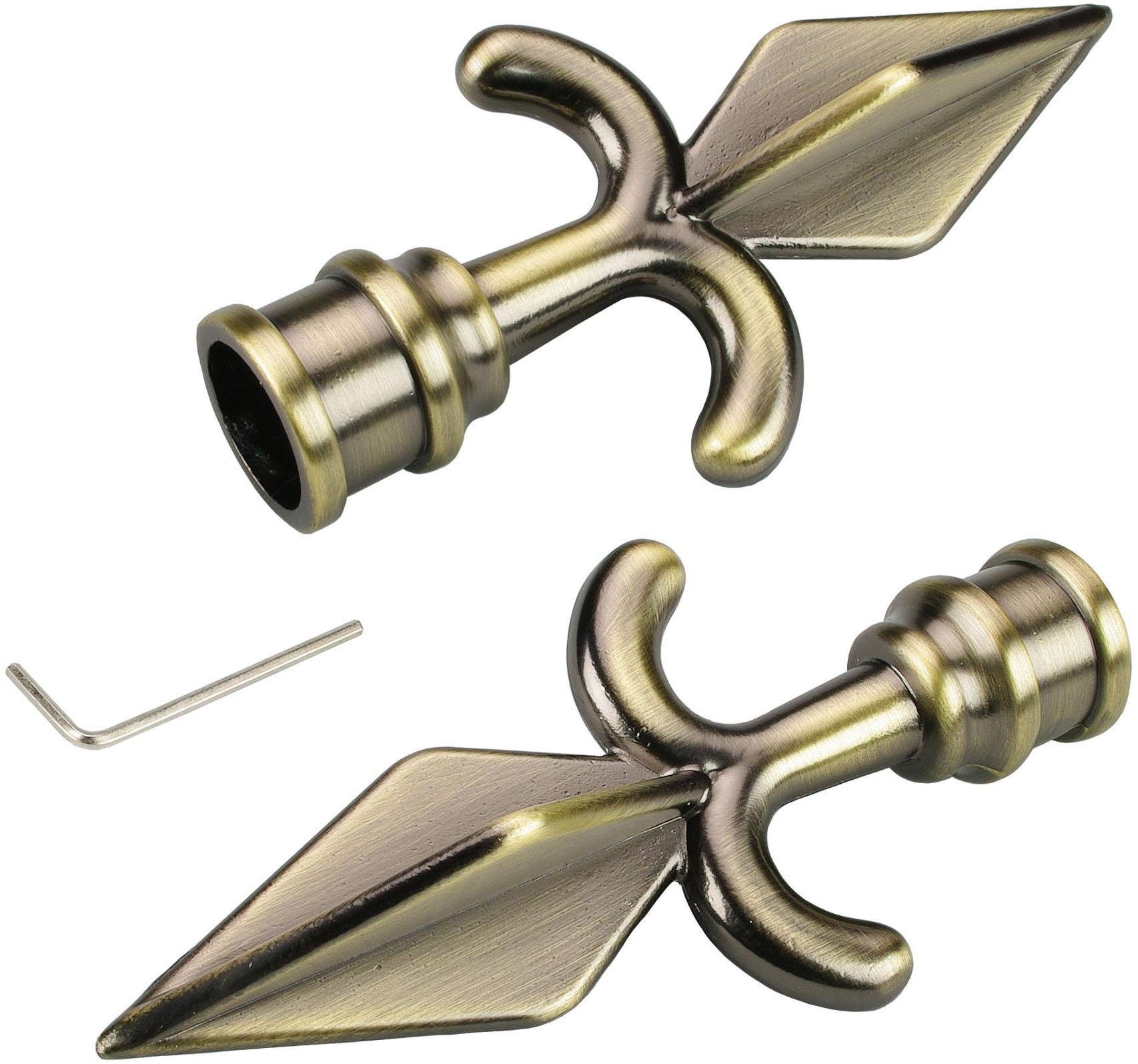 Liedeco Gardinenstangen-Endstück Amor, Gardinen, (Set, 2-St), für Gardinens günstig online kaufen