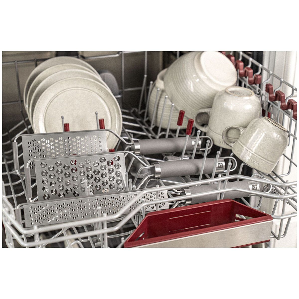 Zwilling Küchenreibe ZWILLING Pro Küchenhelfer Reibe, 38 cm Grau Zester, Edelstahl, (1-St)