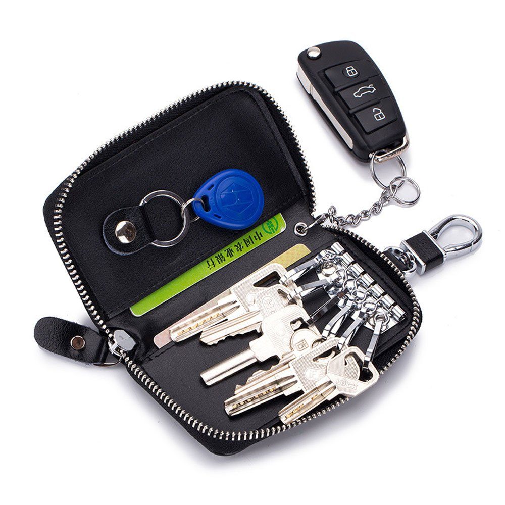 Mini Braun Schlüsseltasche Autoschlüsseletui, (1-tlg) Auto-Fernbedienungs-Schlüsselanhänger VIVIHEYDAY (Schlüsseletui