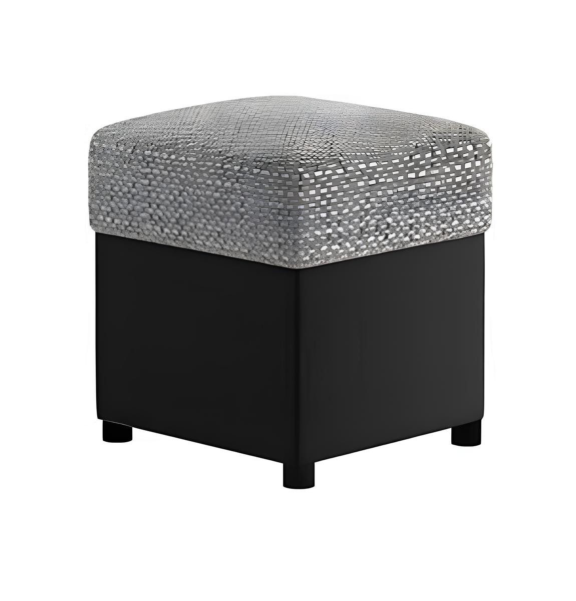Xlmoebel Polsterhocker Designer Luxus Hocker Textil Relax Beistell Sitzbank R1 (1 St), Made in Europa