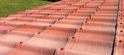 Onduline Dachpappe »Onduvilla Dachplatte Dachziegel Wellplatte 2,17m² Deckung Farbe: fiorentino«, trapez, 2.17 m² pro Paket, (7-St)
