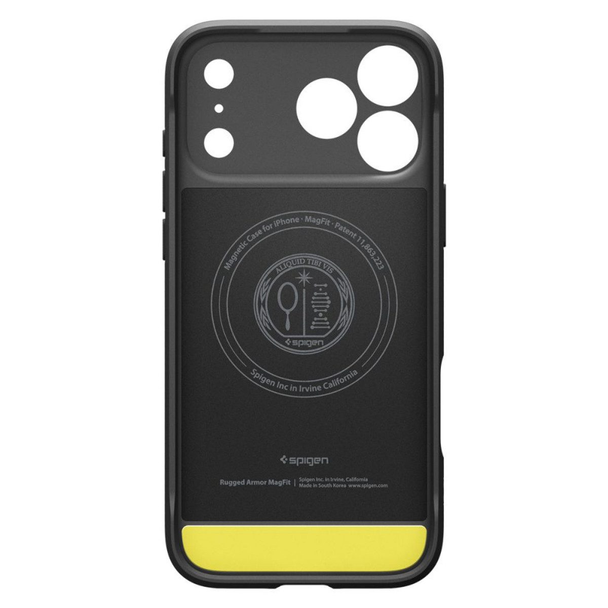 Spigen Handyhülle Rugged Armor mit Magnetfunktion Kompatibel mit iPhone 17 Pro 6,3, Case mit integrierter Magnetfunktion und stoßdämpfender Struktur