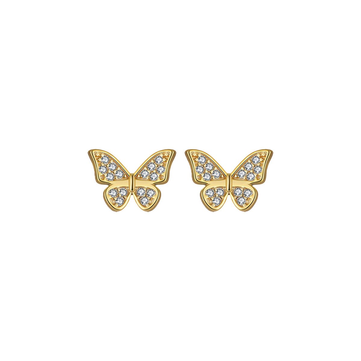 Suzan Gold Paar Ohrstecker Butterfly Whisper – Zarte Schmetterlings-Ohrstec günstig online kaufen