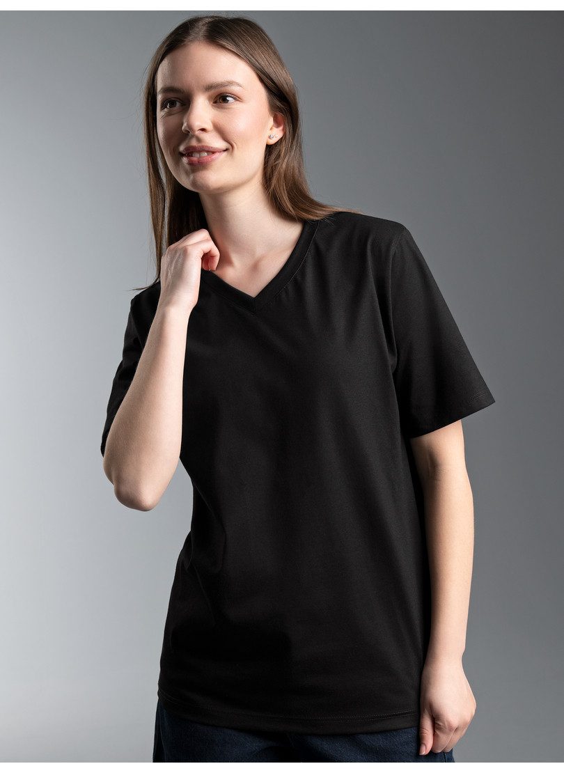 Trigema T-Shirt TRIGEMA V-Shirt DELUXE Baumwolle (1-tlg)